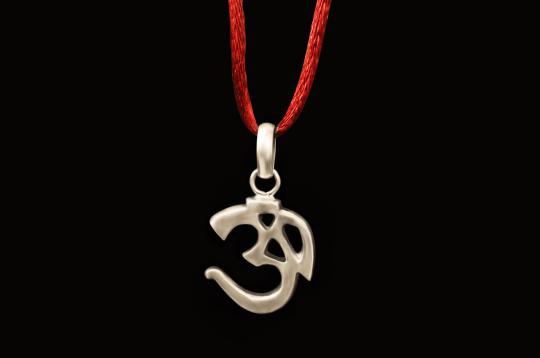 Om Locket in Pure Silver - 8 gms