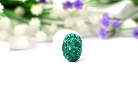 Malachite Ganesha-12.20 carat
