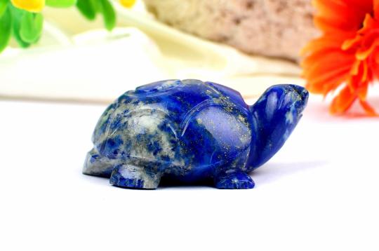 Kurma in Lapis Lazuli - 49 gms