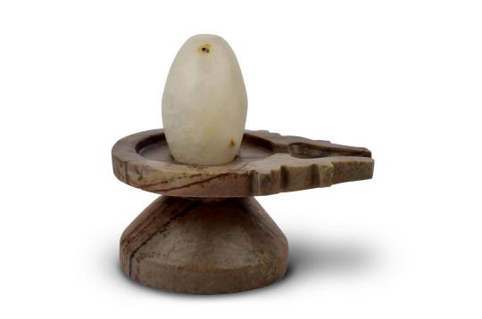 Bana Lingam with Stone Yoni base - CLIII