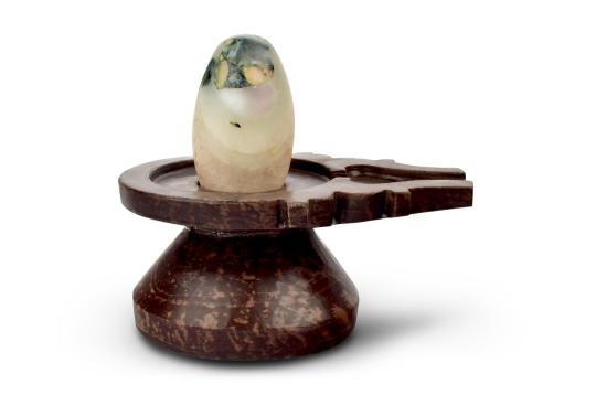Bana Lingam with Stone Yoni base - CLXXV