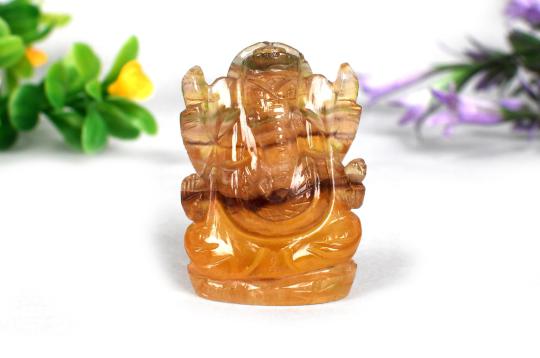 Fluorite Ganesha - 59 gms