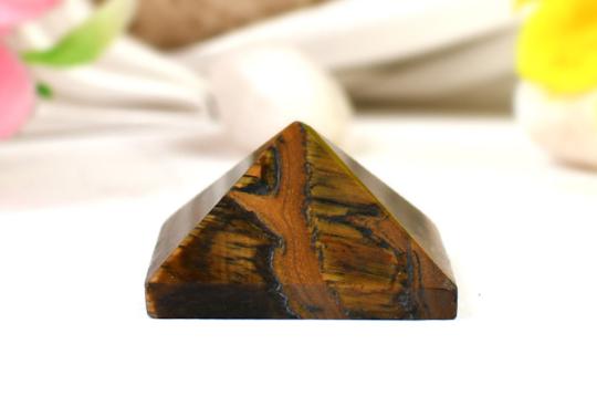 Pyramid in Tiger Eye