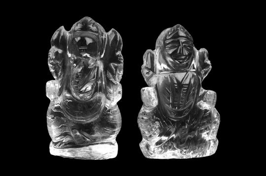 Ganesh Laxmi in crystal - 39 gms