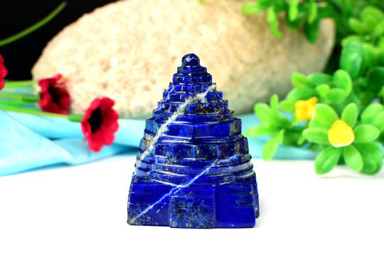 Lapis Lazuli Shree Yantra - 126 gms