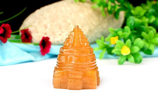 Yellow Jade Shree Yantra - 95 gms - I