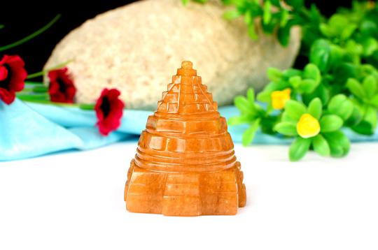Yellow Jade Shree Yantra - 97 gms