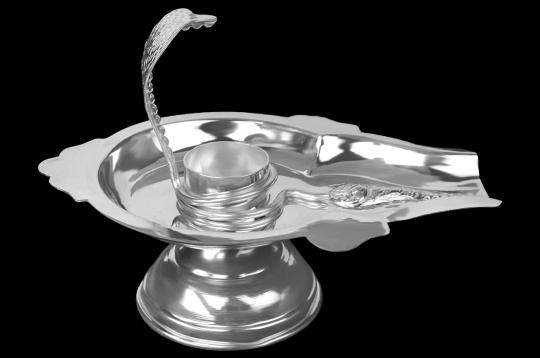 Yoni base in Pure Silver - VII