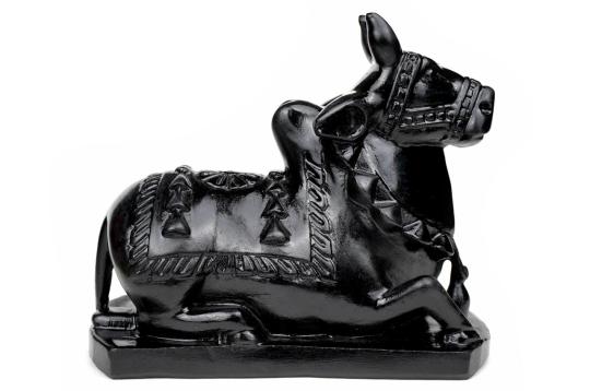 Nandi the Bull in Black Marble - V