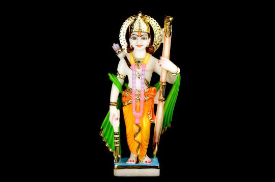 Ram Parivar in white marble idol - I