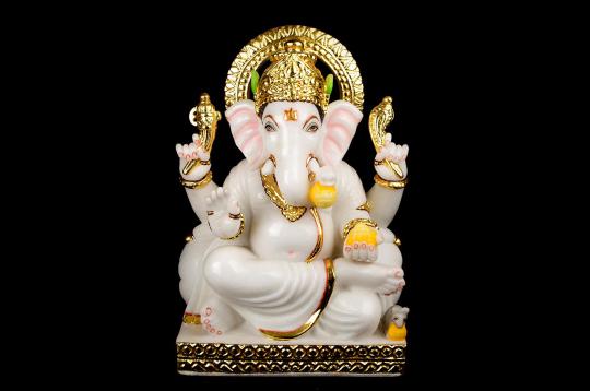 Ganesh Laxmi Murti in Marble - I