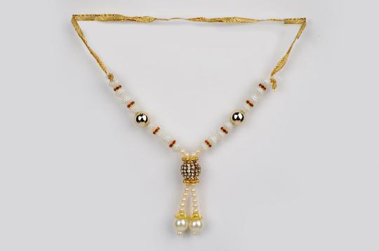 Pearl with Red Deity Garland - II