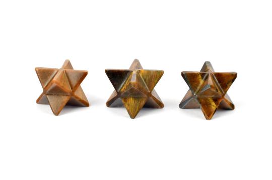 Star Pyramid in Tiger Eye - Set of 3 - 17 gms - III