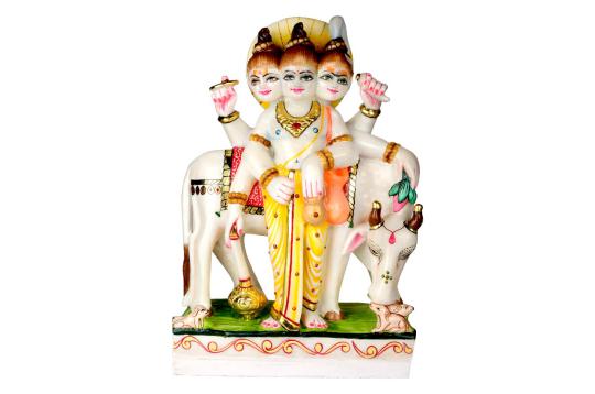 Lord Dattatreya marble idol - I