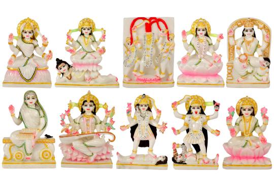 Dus Mahavidya Idols in Marble