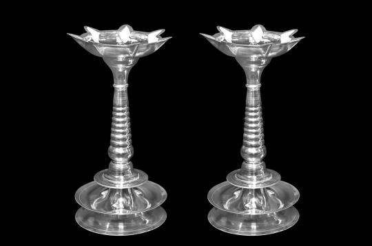 Samai Oil Lamps in 925 sterling silver - Set of 2