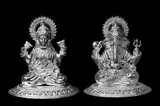 Ganesh Laxmi (925 Sterling Silver)