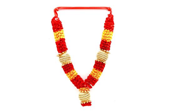 Pearl with Flower Deity Garland - Set of 2 - Design II