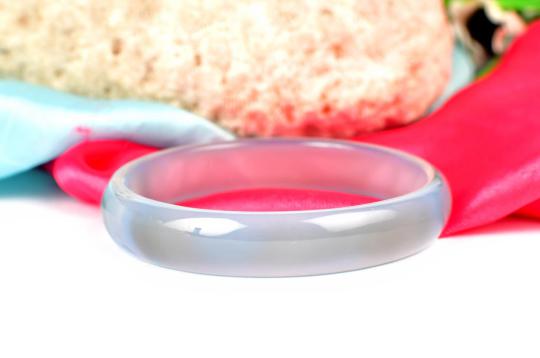 Blue Agate Bangle - VII
