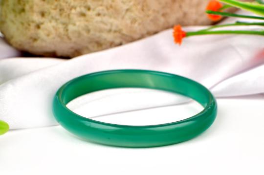 Green Agate Bangle -II