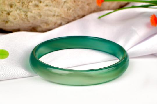 Green Agate Bangle -VI