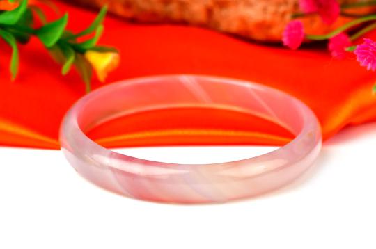 Pink Agate Bangle