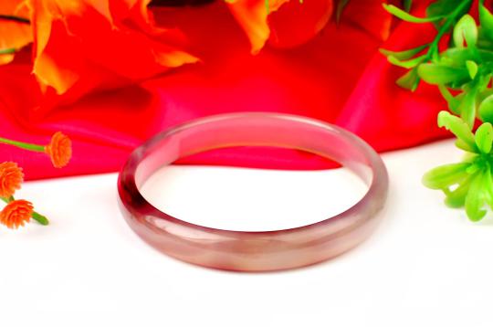 Purple Agate Bangle - VIII