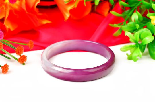 Purple Agate Bangle - X