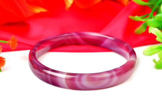Purple Agate Bangle - XIII