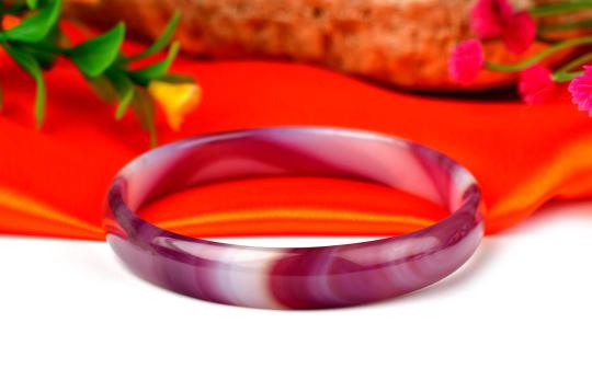 Purple Agate Bangle - XV