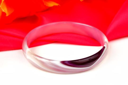 Purple Agate Bangle - XVI
