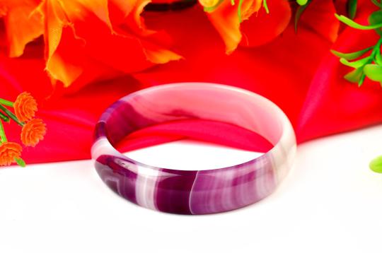 Purple Agate Bangle - XVIII