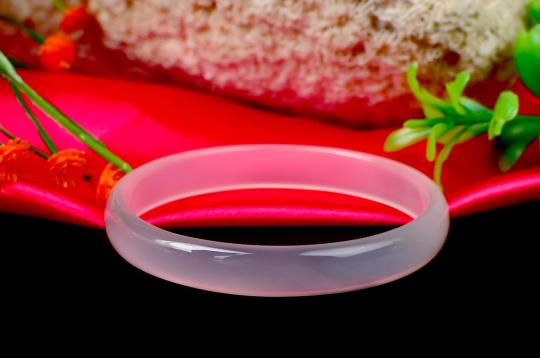 Rose Agate Bangle - VIII