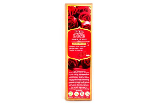 Red Rose Dhoop Incense - Natural Fragrance