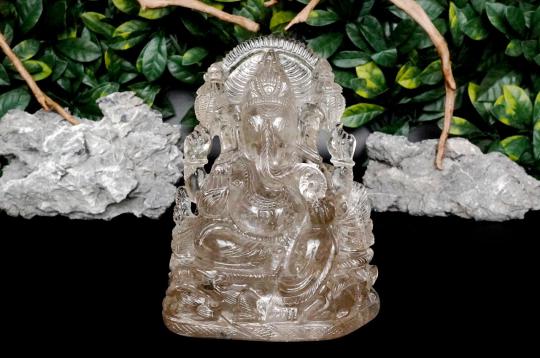 Majestic Sphatik Crystal Ganesha Idol - 5170 gms