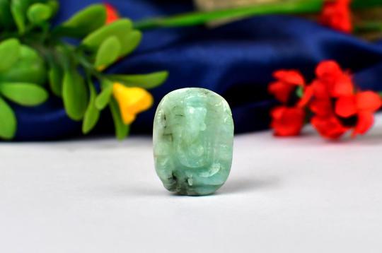 Ganesha in Emerald -  12.65 carats
