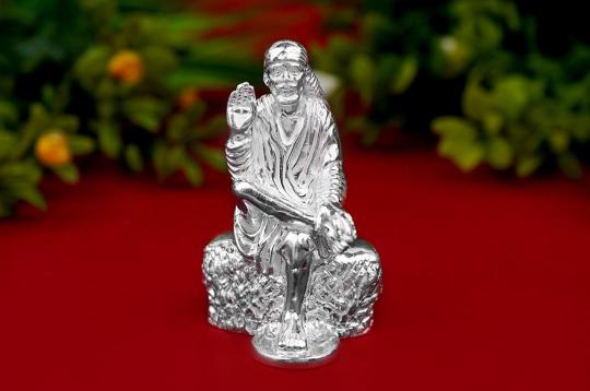 Saibaba Idol (925 Sterling Silver)