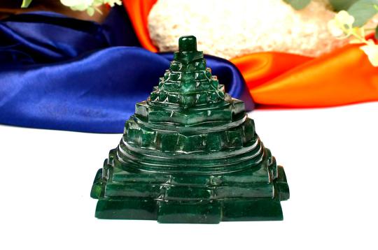 Green Jade Shree Yantra - 547 gms
