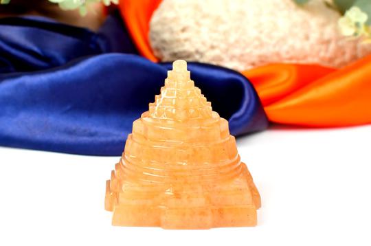 Yellow Jade Shree Yantra - 216 gms