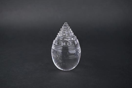 Sphatik Shree Yantra with Lingam - 172 gms