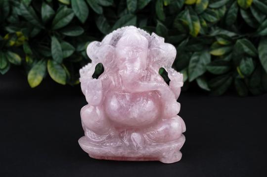 Rose Quartz Ganesha - 2.480 kgs