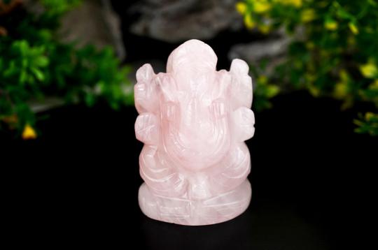 Rose Quartz Ganesha - 234 gms