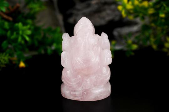 Rose Quartz Ganesha - 210 gms