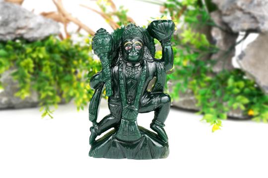 Hanuman in Green Aventurine - 751 gms