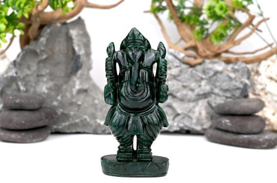 Ganesha in Green Aventurine - 904 gms