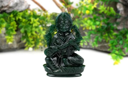 Green Aventurine Saraswati - 506 gms