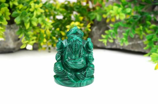 Malachite Ganesha - 338 gms