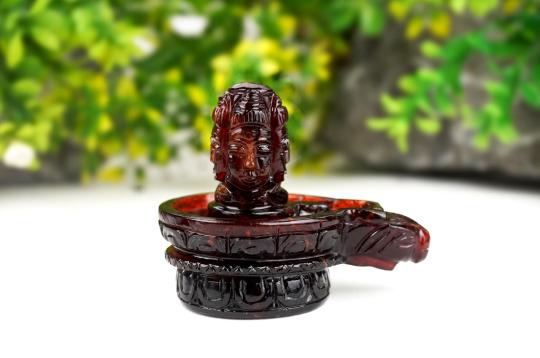 Gomed Hessonite Pashupatinath  Shivlinga - 1064 carat