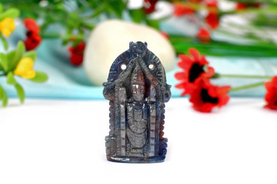 Tirumalai Balaji in Blue  Sapphire - 60.60 Carats