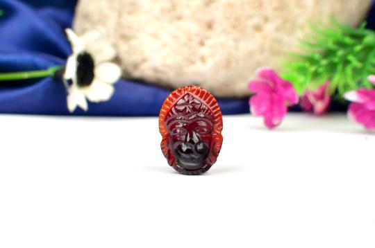 Hanuman in Gomed - 18.15 Carats - I